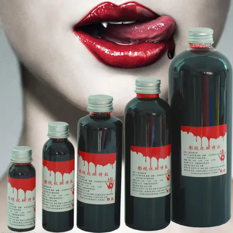 Cos Ultra-Realistic Fake Blood / Simulations Human Humans Teeth Hematopoietic / Props Vomiting Edible Pulpbtmv Halloween