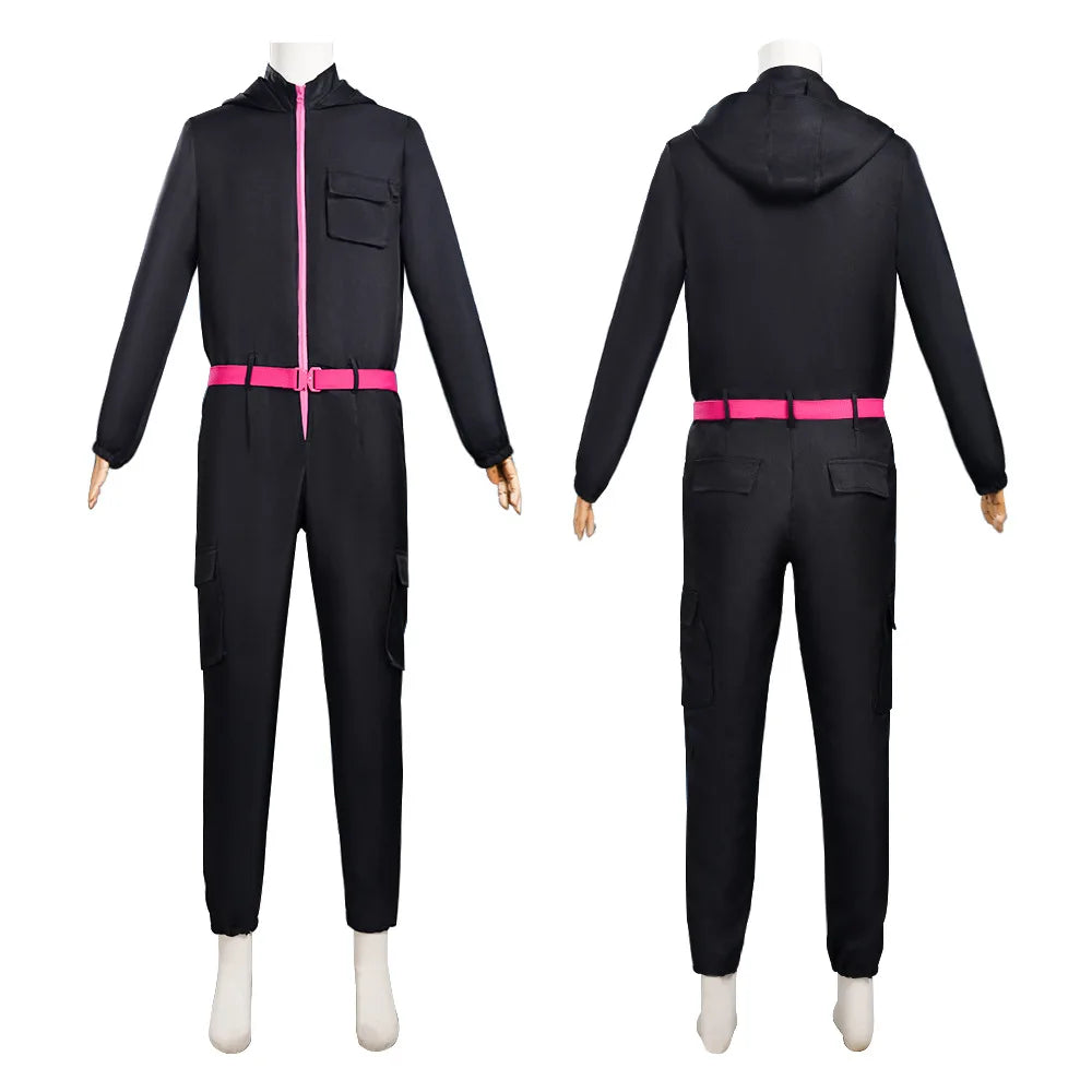 Game Red Calamari Game Jumpsuit Cosplay Party Tracksuit Outfits Props Role Play Classic Belt Full